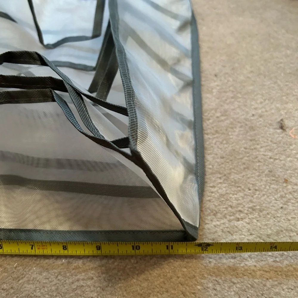 Gray Mesh Storage Organizers
